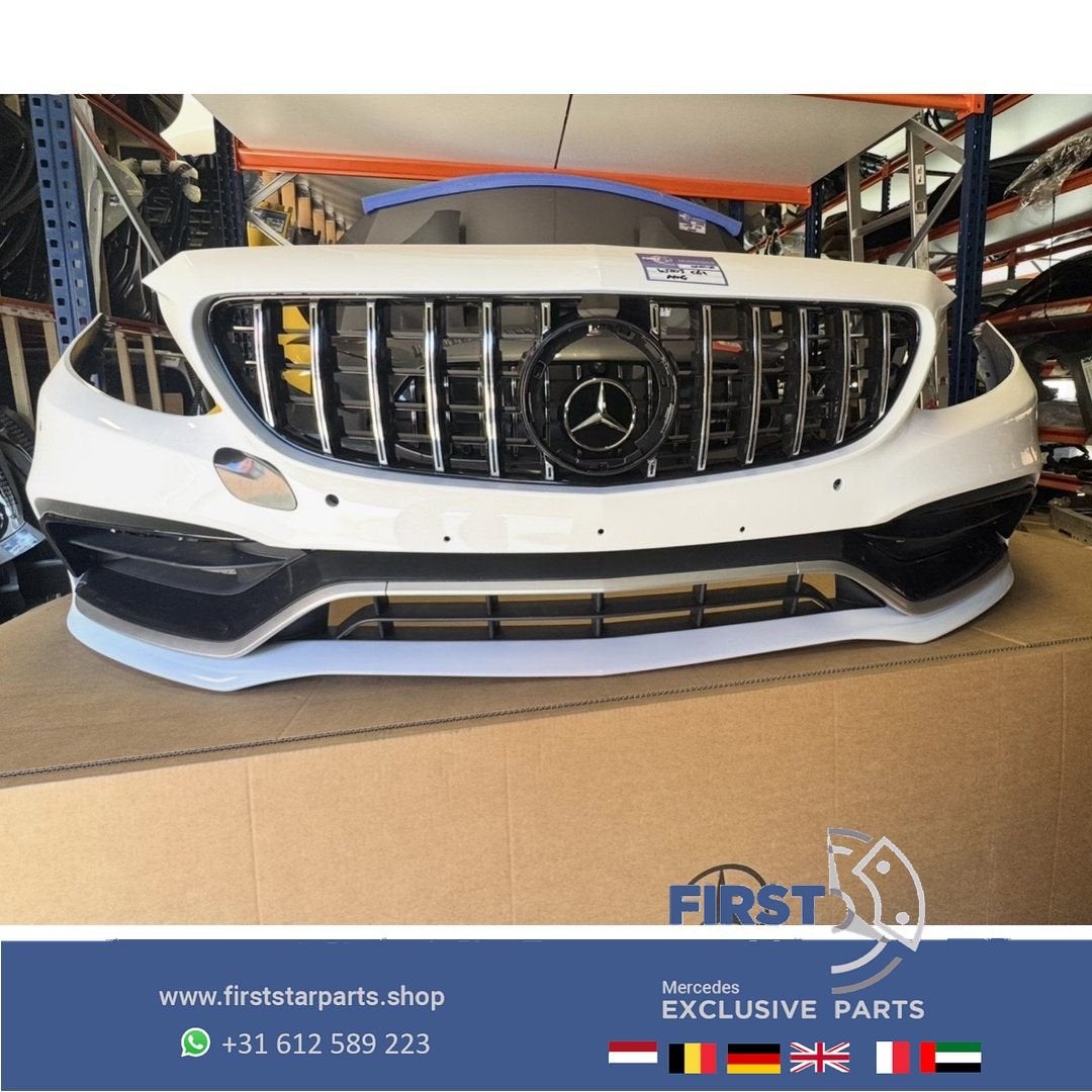 W205 C205 C63 AMG FACELIFT BUMPER COMPLEET A2058804701 voor, Gebruikt, -, Voor, Ophalen of Verzenden