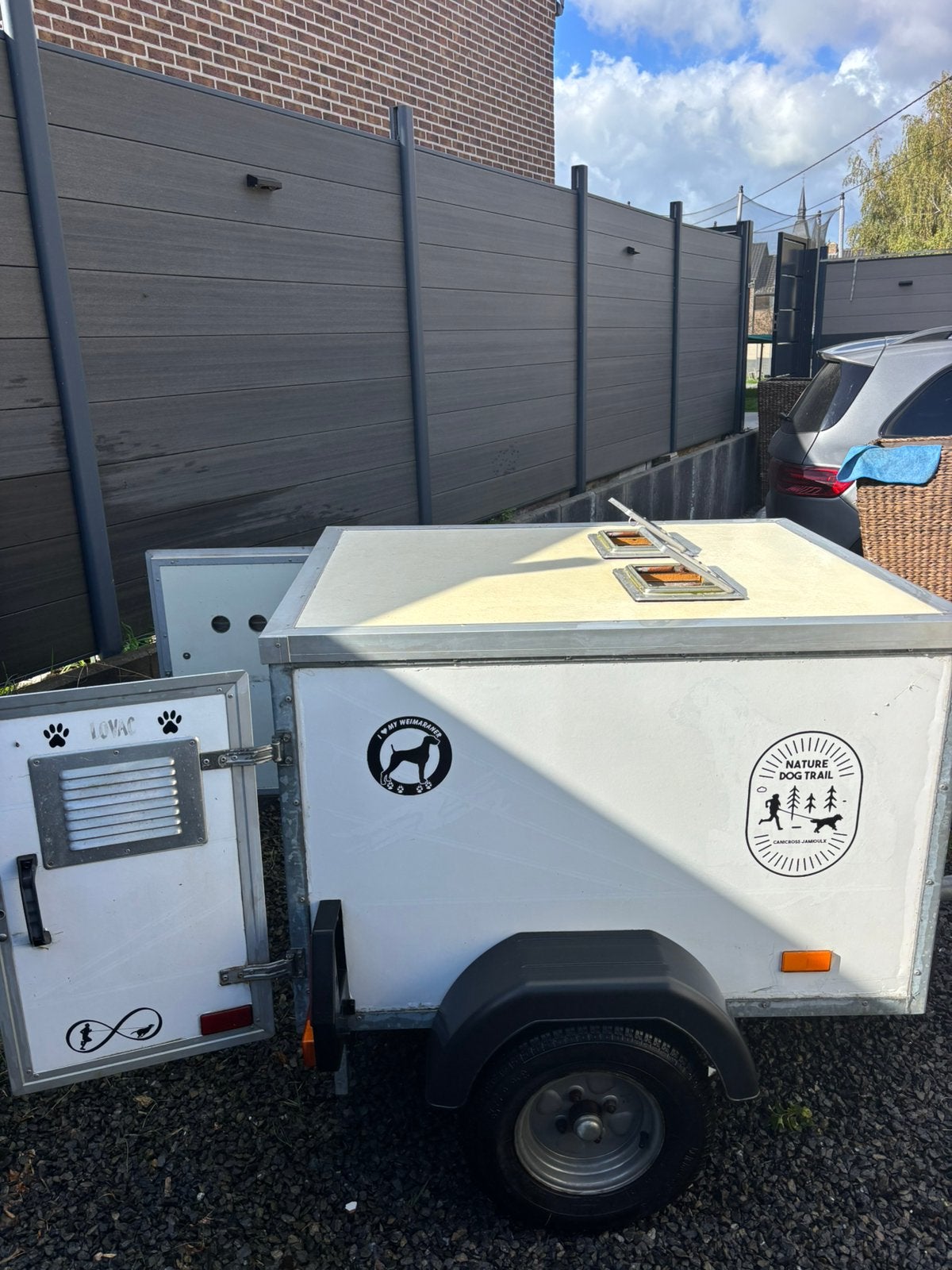 Remorque 2 chien, Overige merken, Ophalen, Gebruikt, Hondenfietskar