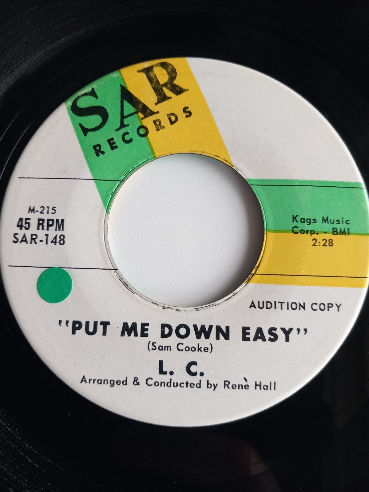 L.C. PUT ME DOWN EASY. R&B 60S USA 45T, Ophalen of Verzenden