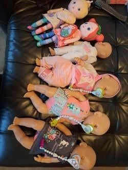 poppen met poppengerief, Ophalen, Gebruikt, Babypop