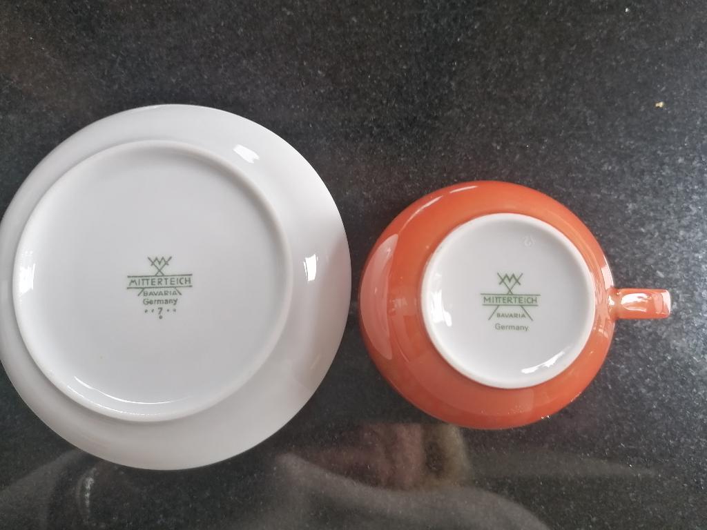 2 tasses à café GALLER, Antiquités & Art, Enlèvement ou Envoi