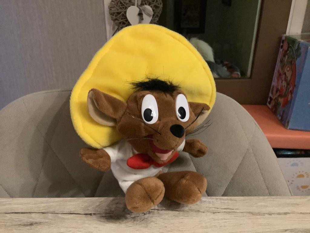 Looney Tunes Speedy Gonzales pluche character (25 cm), Verzamelen, Ophalen of Verzenden, Looney Tunes, Gebruikt, Beeldje of Figuurtje