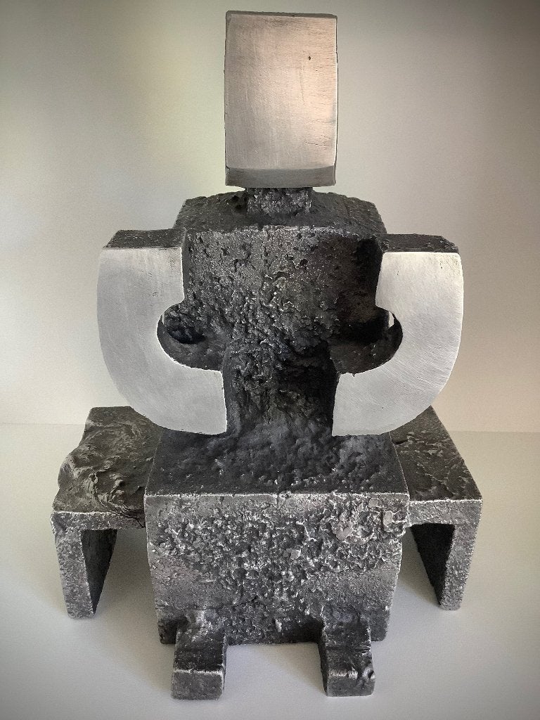 WILLY CEYSENS (1929-2007) BELGISCHE KUNSTENAAR ., Brutalistisch, 20 - 50 cm, Beeld, Abstract