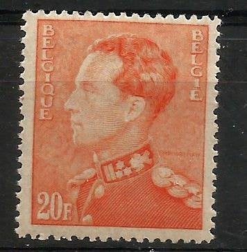 1948 Leopold III - Poortman OBP 435Aa**, Postzegels en Munten, Postzegels | Europa | België, Koninklijk huis, Orginele gom, Ophalen of Verzenden