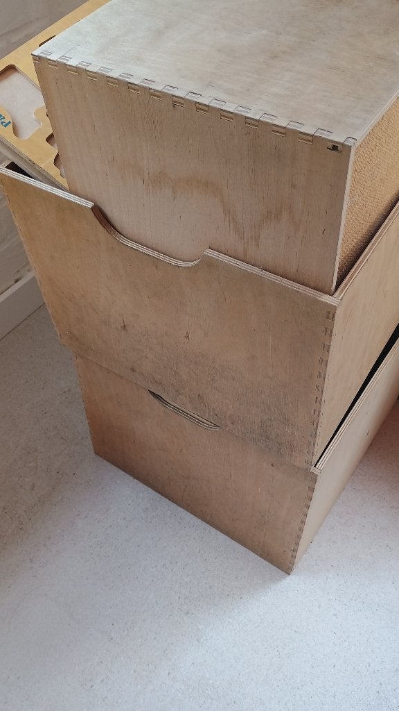 Houten bakken, Ophalen, Gebruikt, Grenenhout