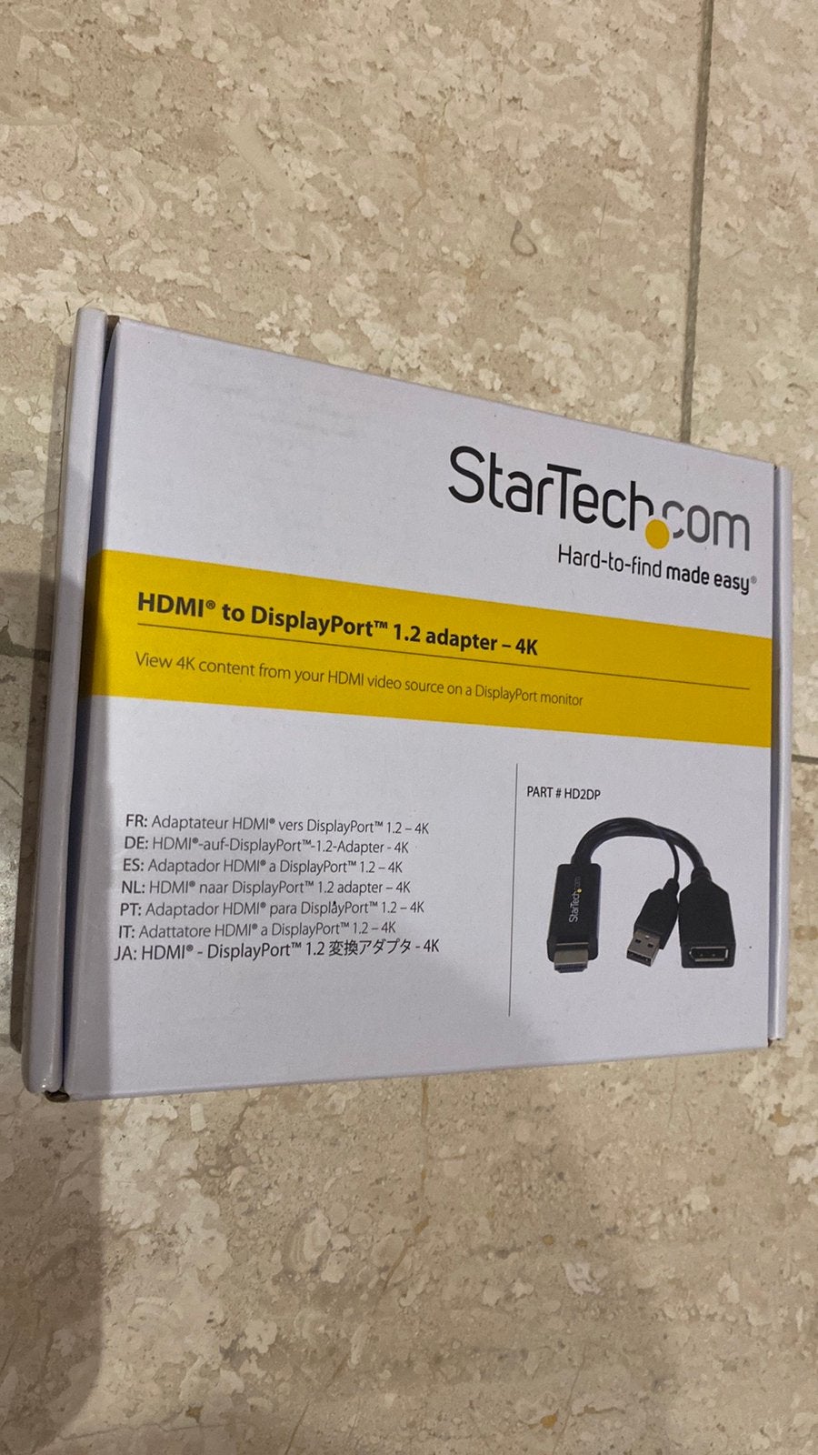 StarTech HDMI naar DisplayPort 1.2 adapter 4K – HD2DP, Enlèvement, Neuf, Moins de 2 mètres, Câble HDMI