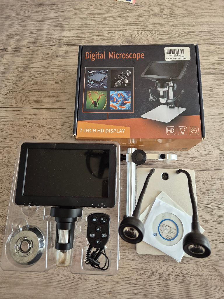 Digitale microscoop dm9, Audio, Tv en Foto, Optische apparatuur | Microscopen, Zo goed als nieuw, Biologische microscoop, 1000x of meer