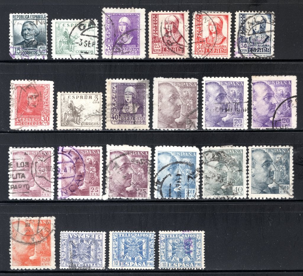 SPANJE Lot 1938 gestempeld, Verzenden, Gestempeld