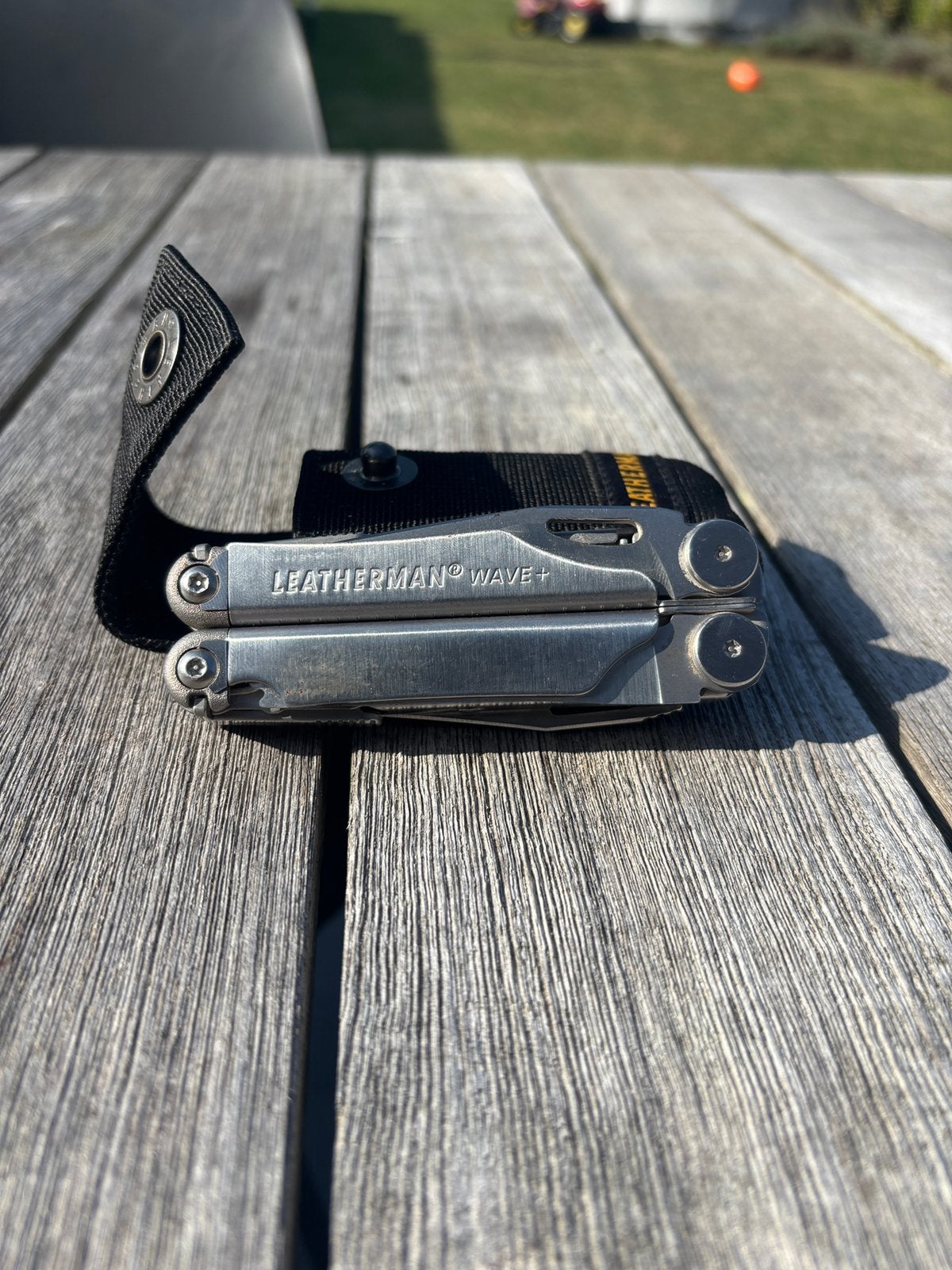 Leatherman Wave+ multitool RVS + origineel etui, Caravanes & Camping, Enlèvement ou Envoi, Utilisé