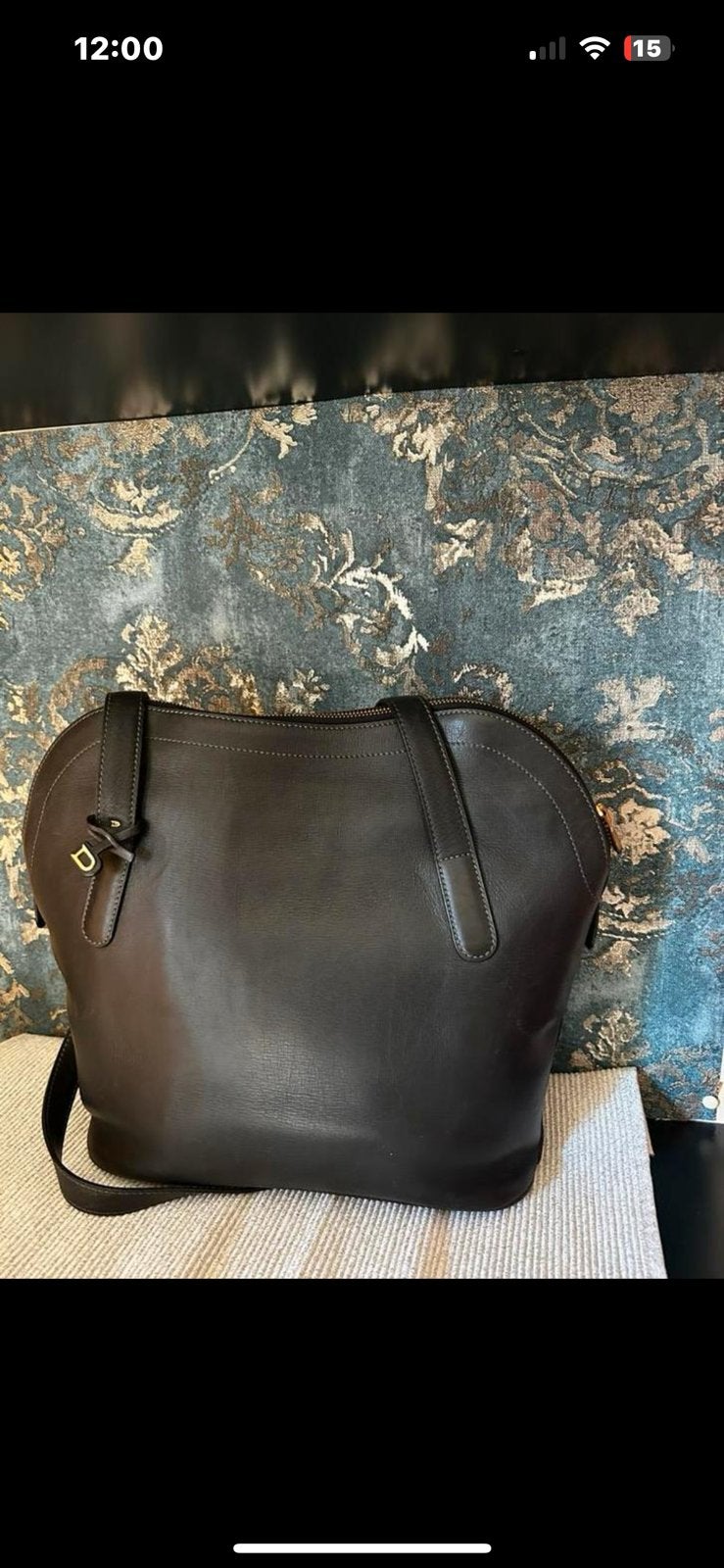AUTHENTIEK DELVAUX  - MOOI RUIME VINTAGE HANDTAS, Verzenden, Gebruikt