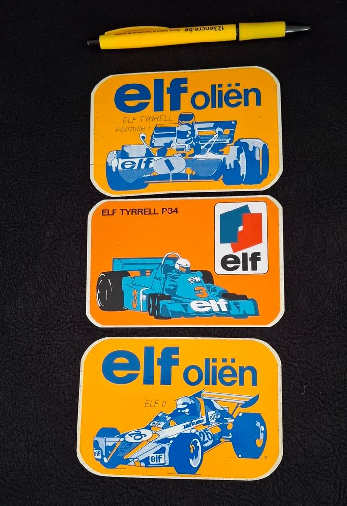Lot de stickers Formule 1 Elf à huile pour voiture à huile F, Collections, Enlèvement ou Envoi, Comme neuf, Voiture ou Moto