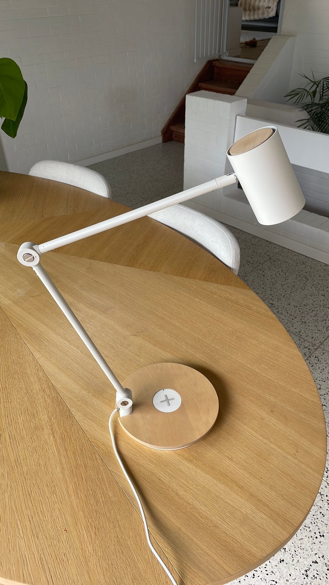 Bureaulamp Ikea te koop, Ophalen, Bureaulamp, Wit, Zo goed als nieuw