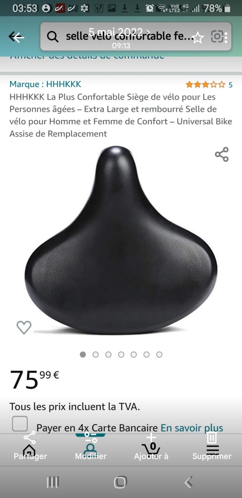 selle de vélo femme extra large, Fietsen en Brommers, Fietsen | Dames | Damesfietsen, Ophalen of Verzenden