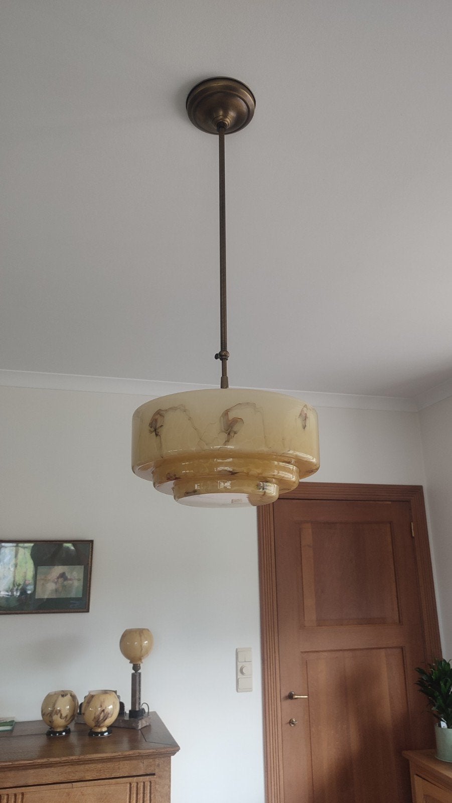 vintage trapse lamp, Ophalen