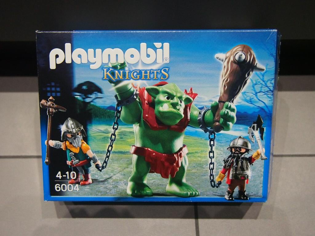 Playmobil set 6004 Reuzentrol met dwergsoldaten nieuwstaat, Kinderen en Baby's, Speelgoed | Playmobil, Zo goed als nieuw, Complete set