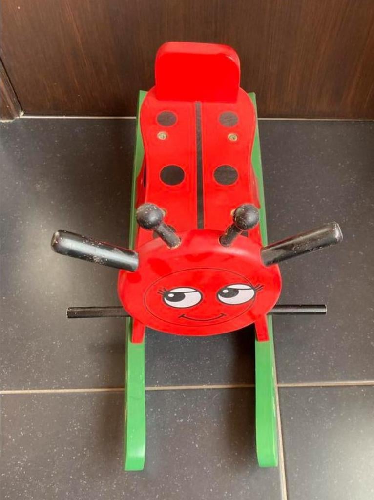 Klassiek Houten Hobbel-Lieveheersbeestje voor Kinderen, Ophalen, Gebruikt, Overige typen