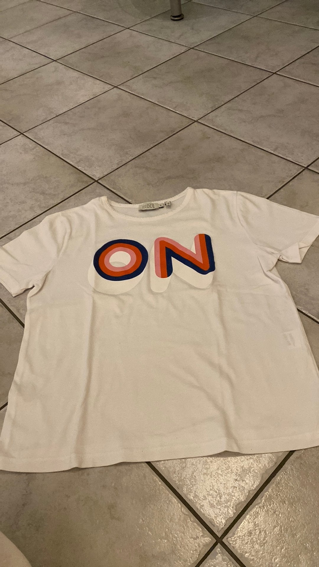 Witte on t-shirt, Kleding | Heren, T-shirts, Ophalen, Zo goed als nieuw, Maat 46 (S) of kleiner, Wit