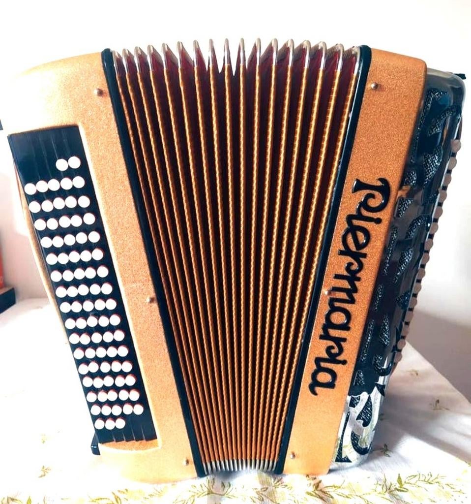 Schitterende Piermaria accordeon, 80-bas