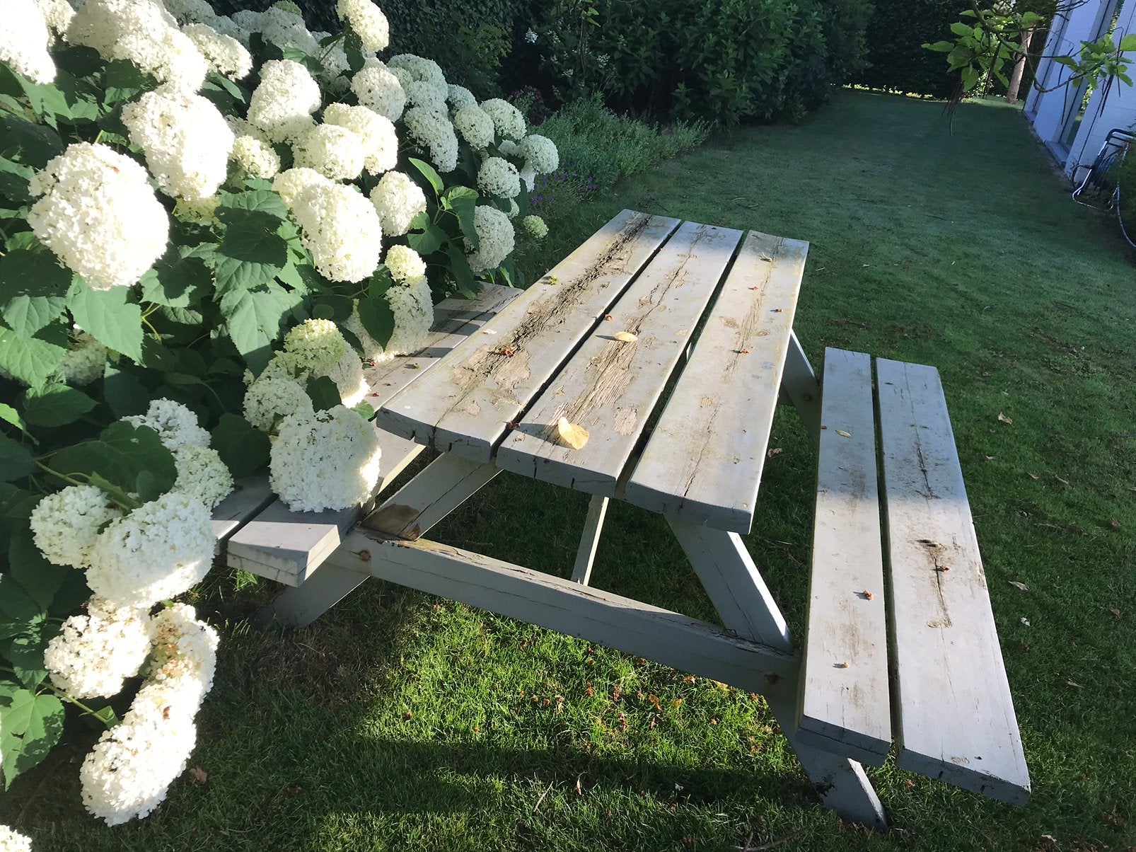 Houten picknicktafel, Ophalen, Gebruikt, Rechthoekig, Hout