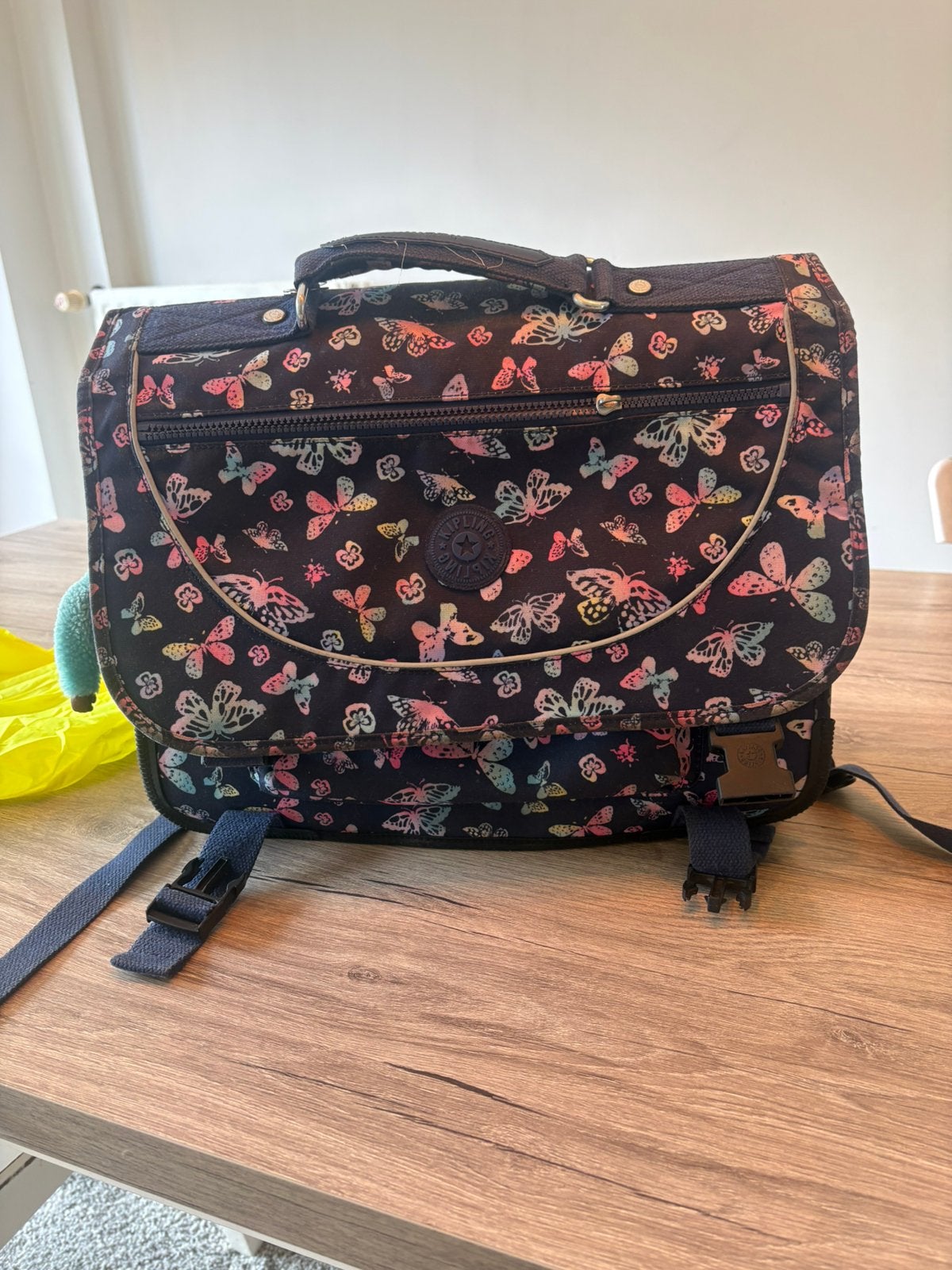 Kipling boekentas, Handtassen en Accessoires, Tassen | Schooltassen, Ophalen, Gebruikt, Overige kleuren, Aktetas of Boekentas