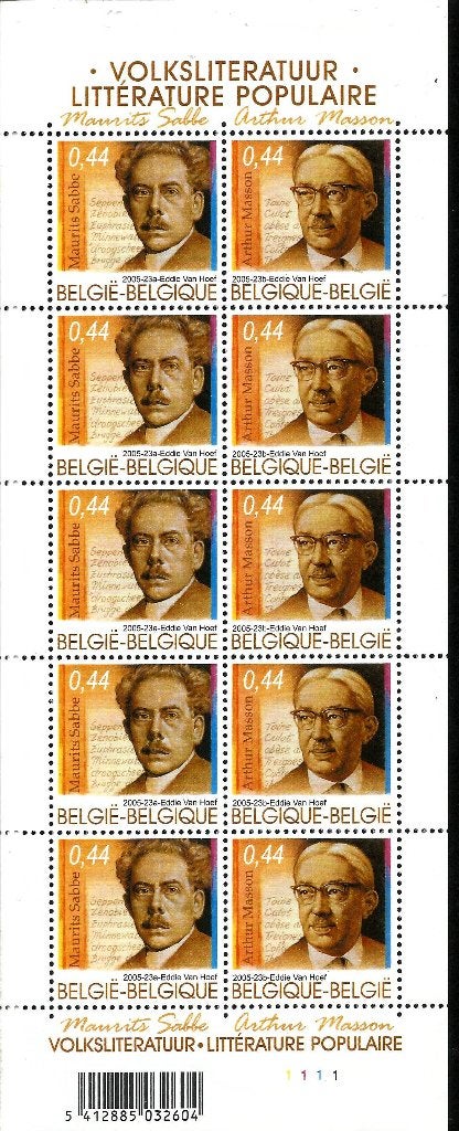2005 Volksliteratuur OBP F3464/5**, Orginele gom, Ophalen of Verzenden, Zonder stempel, Postfris