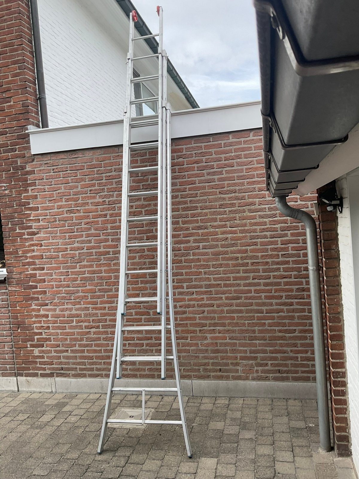 Schuifladder, Doe-het-zelf en Bouw, Ophalen, Zo goed als nieuw, Ladder, Opvouwbaar of Inschuifbaar