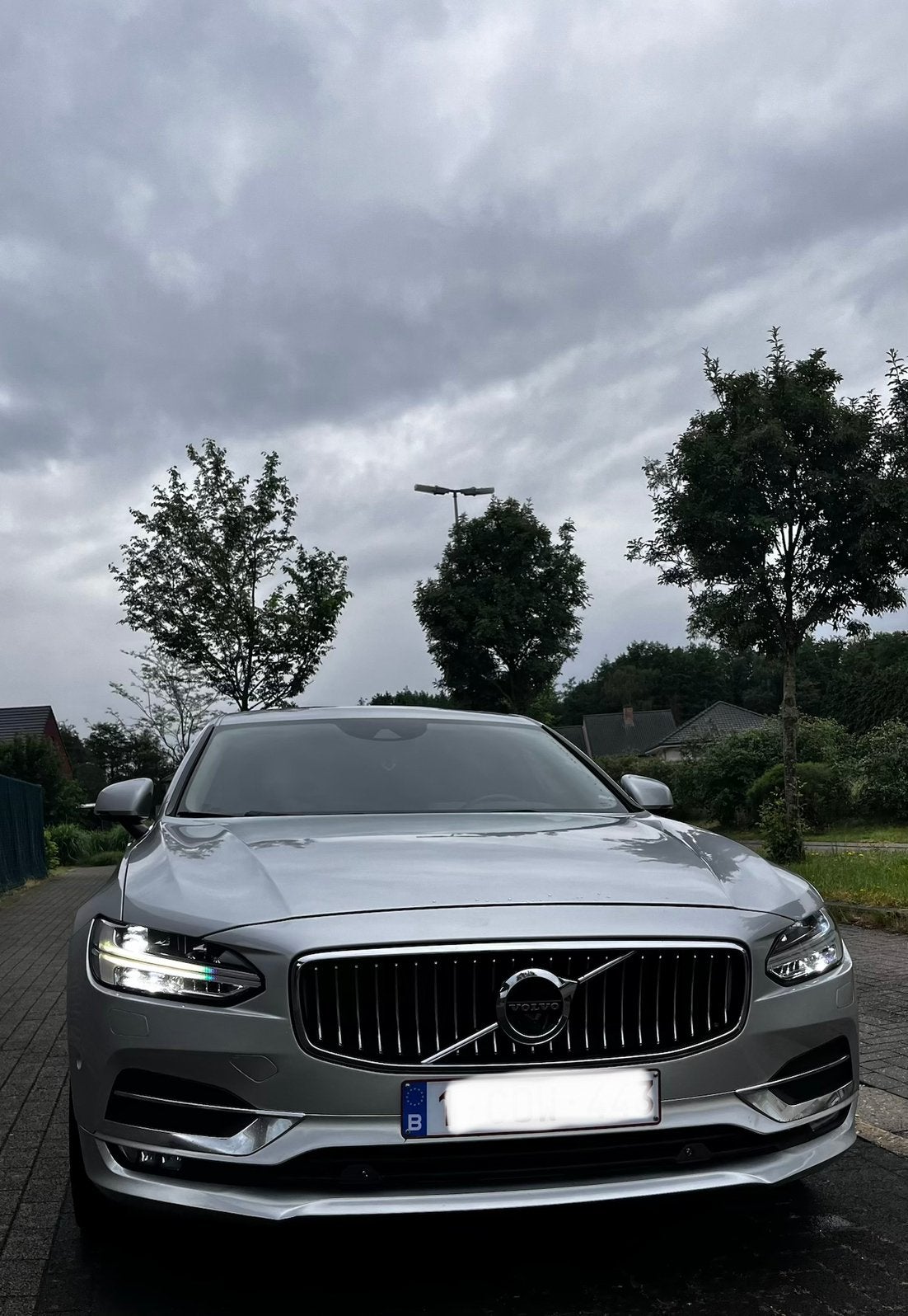 Volvo S90, Cuir, Argent ou Gris, Achat, Noir