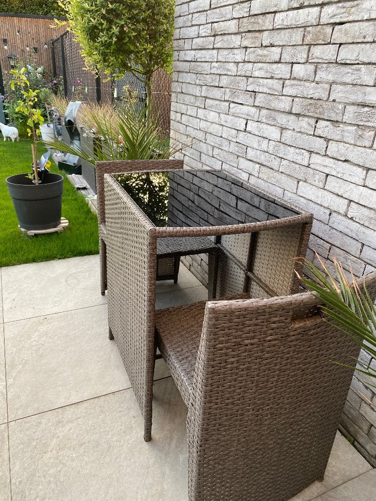 Tweepersoons tuinset, Tuin en Terras, Ophalen, Rotan, Tuinset