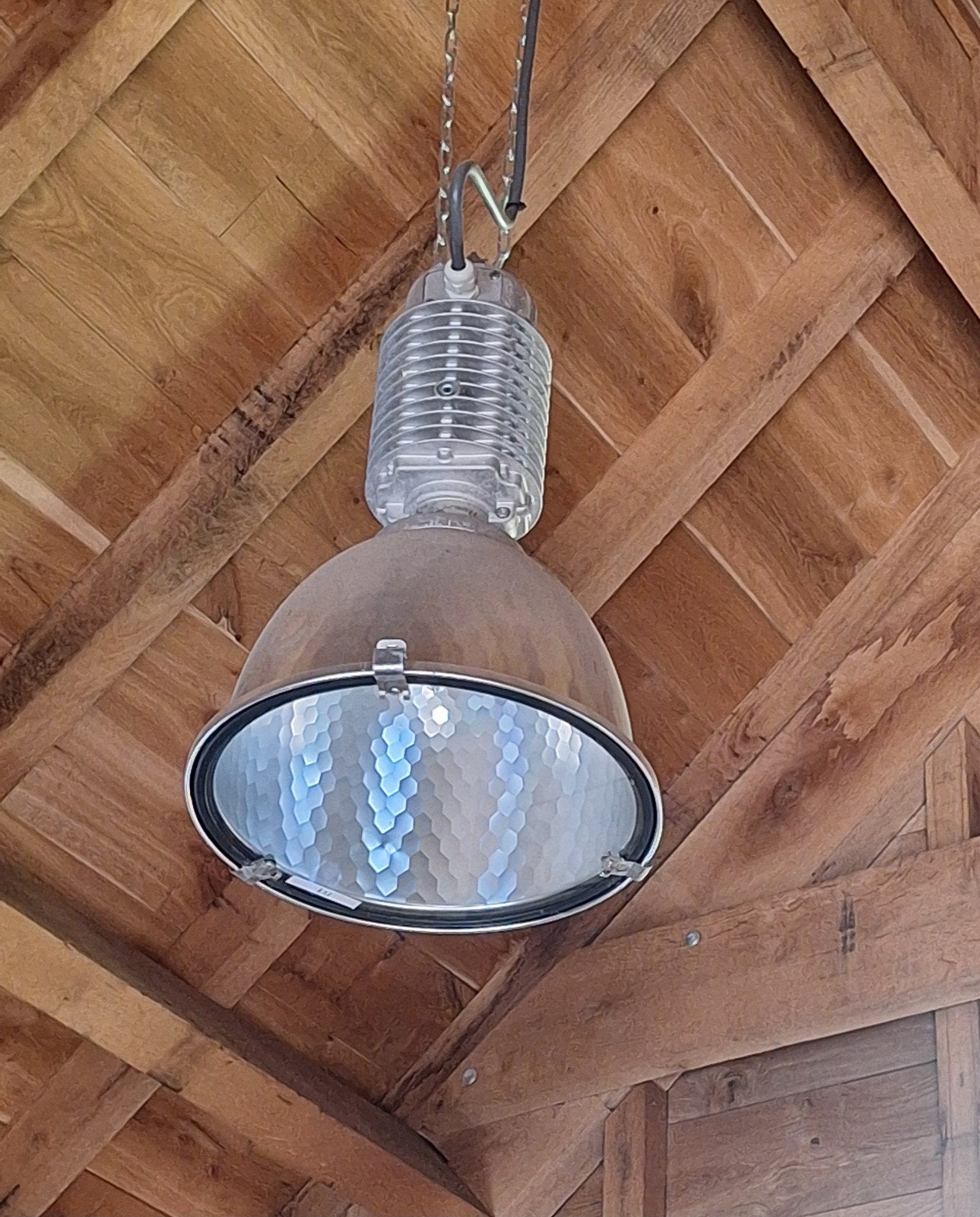 industriële plafondlamp., Enlèvement, Utilisé, Métal, Industrieel