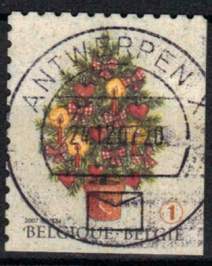 Belgie 2007 - Yvert 3718 /OBP 3714c - Kerstboom (ST), Verzenden, Gestempeld, Gestempeld, Kerst
