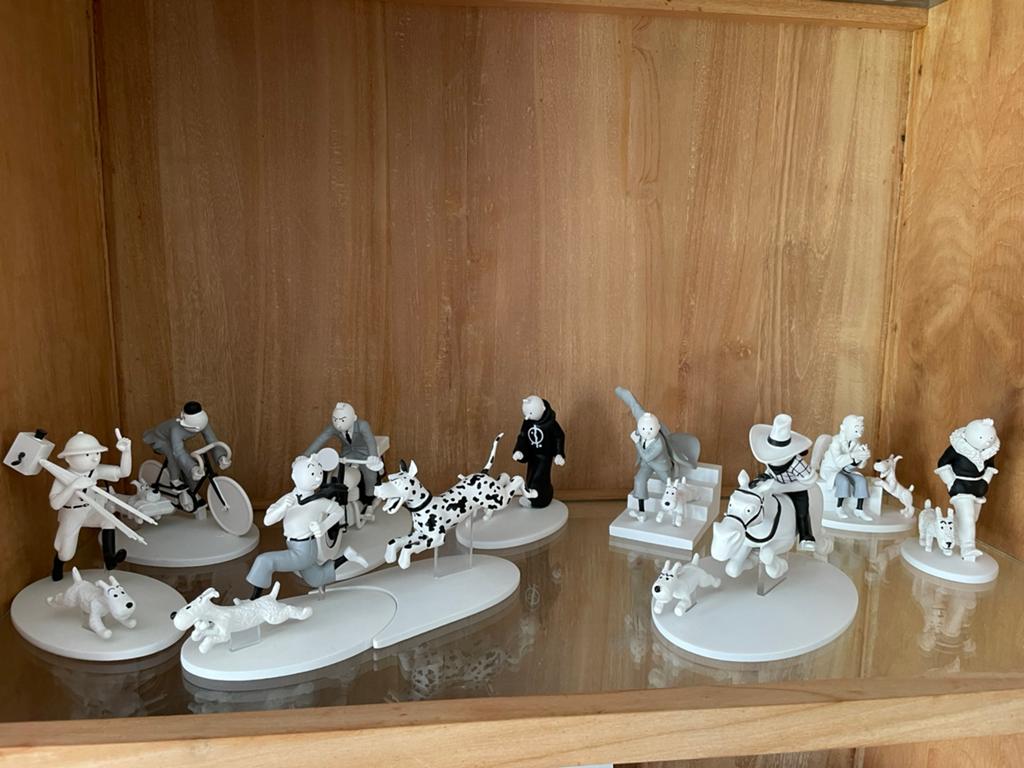 Figurines tintin noir et blanc, Enlèvement ou Envoi, Comme neuf
