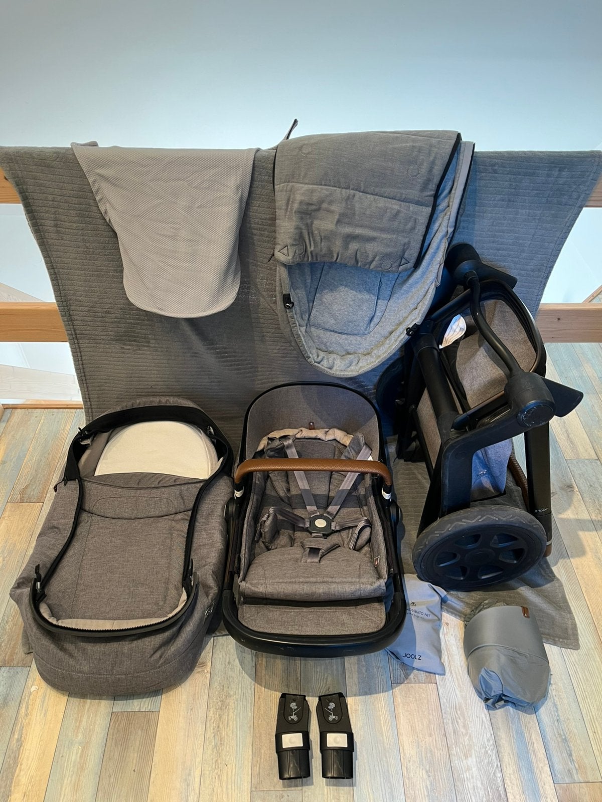 Joolz Day3 Superior Grey – complete set + accessoires, Ophalen, Gebruikt, Overige merken, Zonnekap