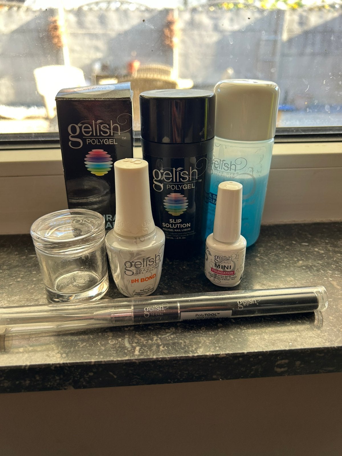 Gelish polygel set, Handtassen en Accessoires, Uiterlijk | Cosmetica en Make-up, Ophalen of Verzenden, Zo goed als nieuw, Handen en Nagels