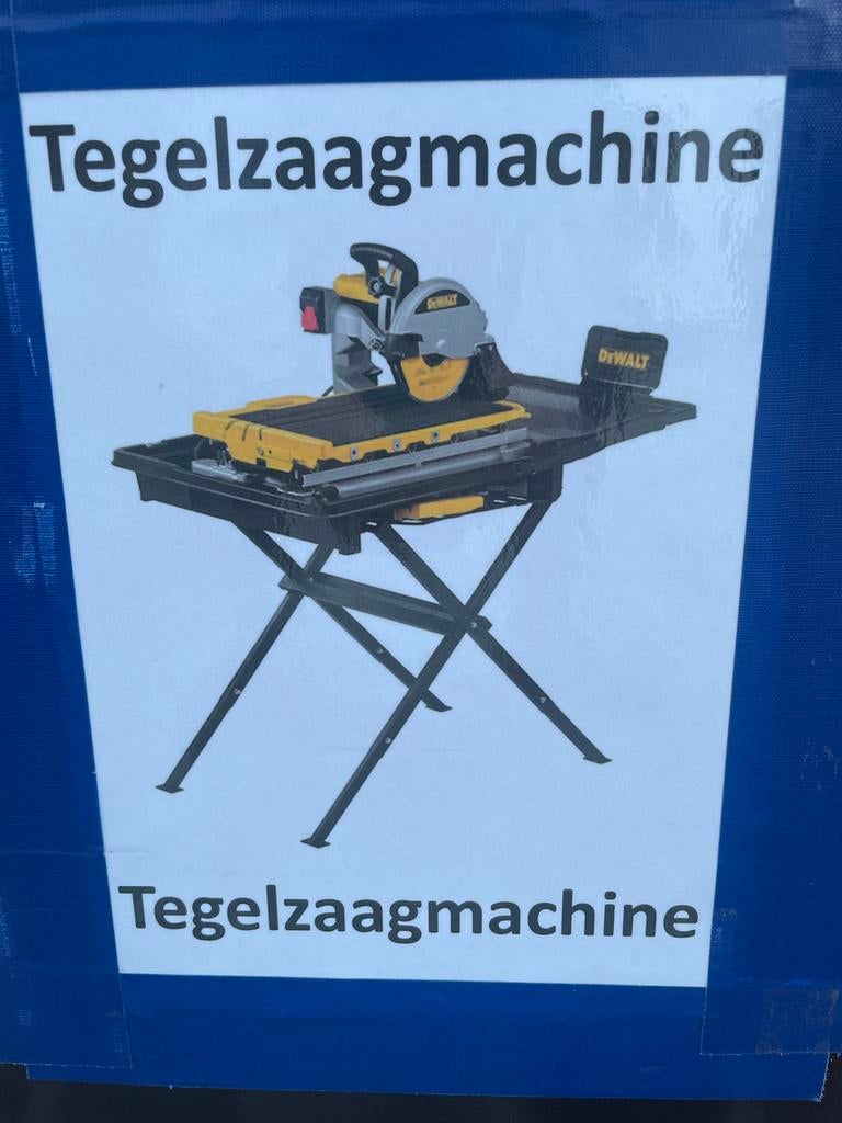 tegelzaagmachine, Ophalen, Zo goed als nieuw