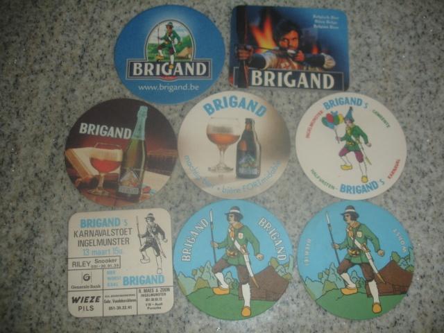8 verschillende bierviltjes van Brigand voor € 0,60, Collections, Enlèvement ou Envoi, Comme neuf, Sous-bock, Autres marques