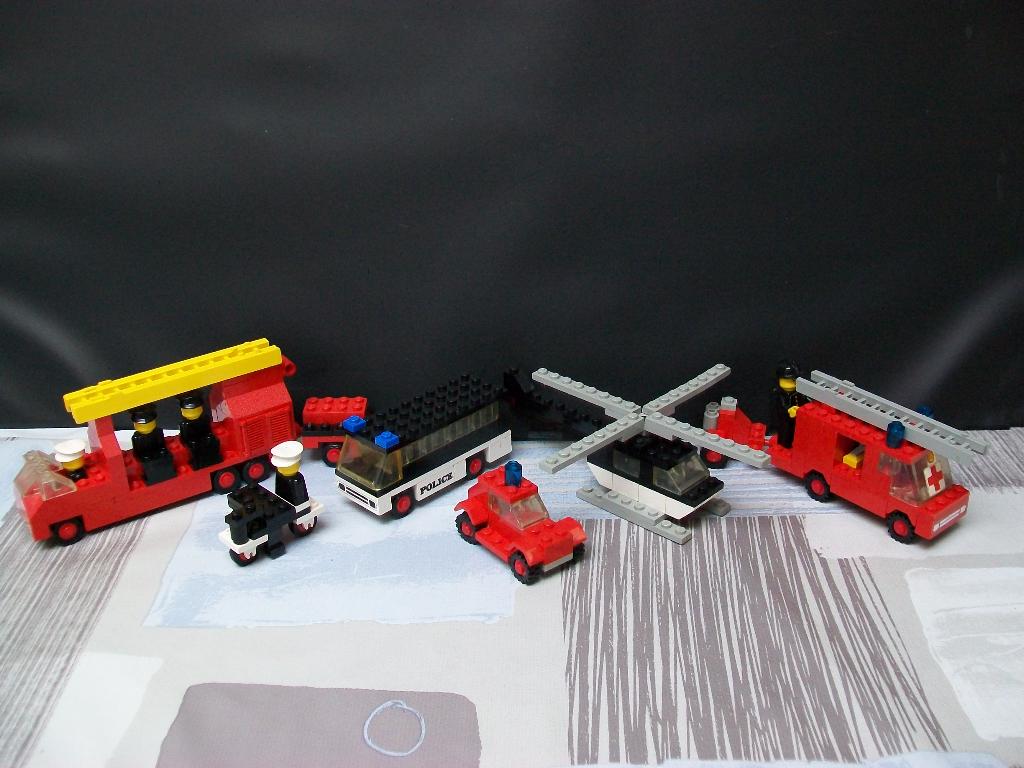 Lego 1970 - 1980 - Brandweer - Politie - Police - Helicopter, Ophalen of Verzenden, Gebruikt, Complete set, Lego