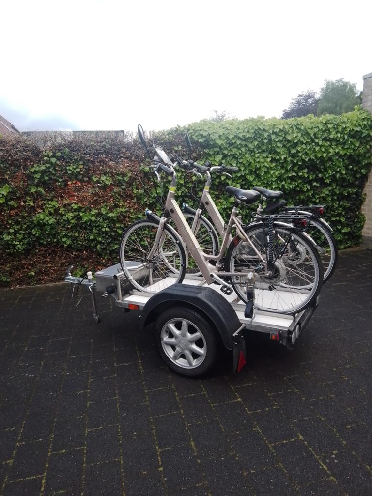 aanhangwagen remork fietsten, Enlèvement, Comme neuf