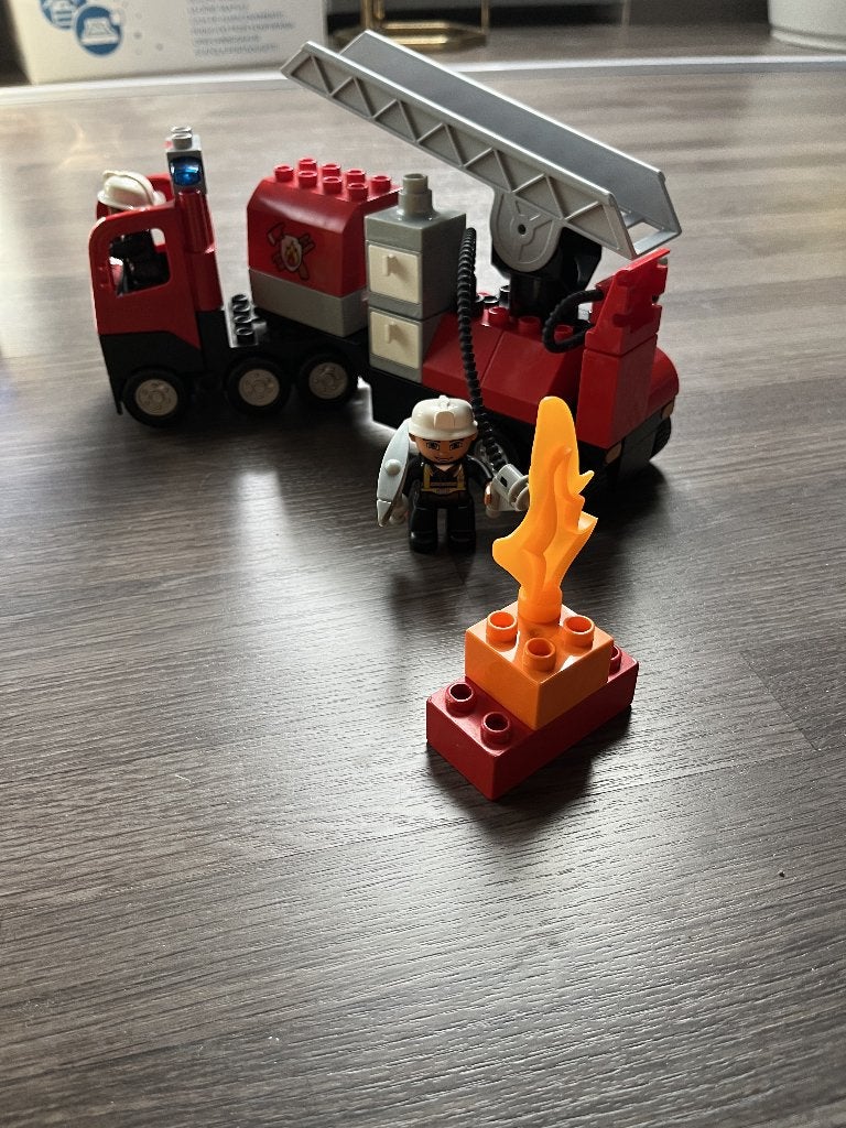 duplo brandweer wagen, Ophalen, Gebruikt, Duplo
