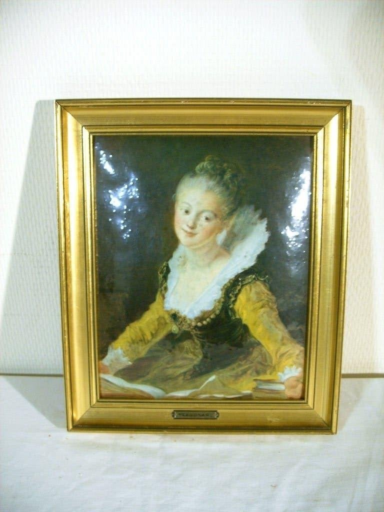 Portrait en émail de l'élève de Fragonard., Enlèvement ou Envoi