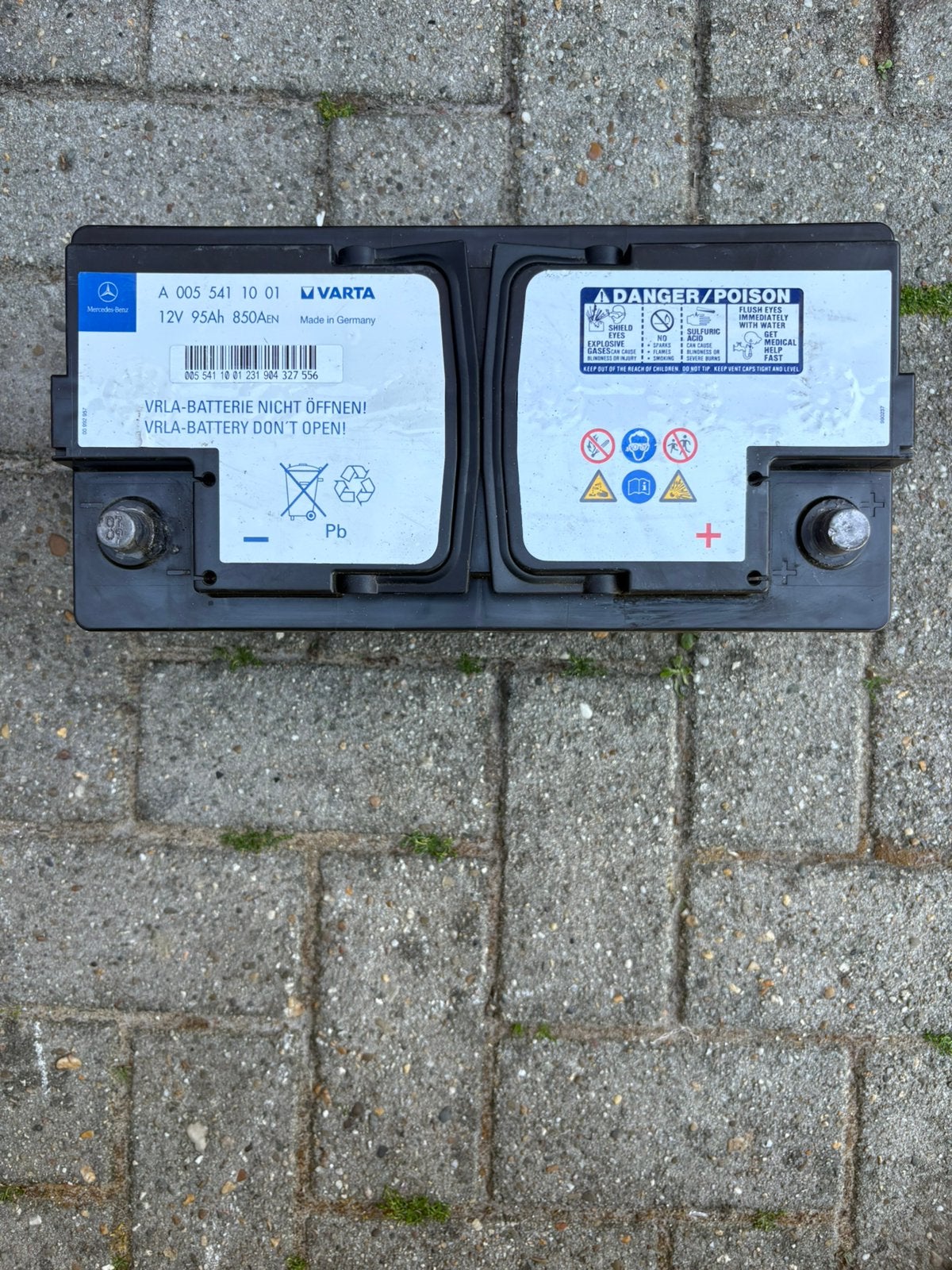 Accu 12v 95 mercedes varta werkt prefect ik heb ook andere a, Auto-onderdelen, Ophalen