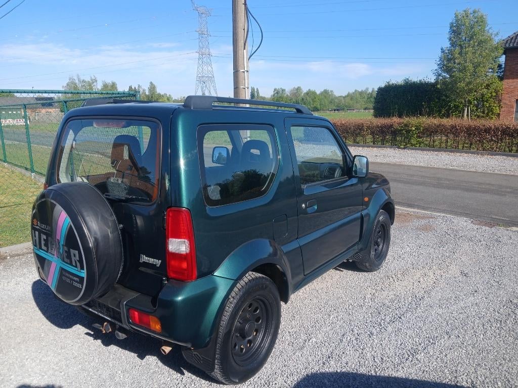 suzuki jimny #4x4# 1300cc benzine !!98 000km!! bj 2004, 4 zetels, Bedrijf, Handgeschakeld, Grijs