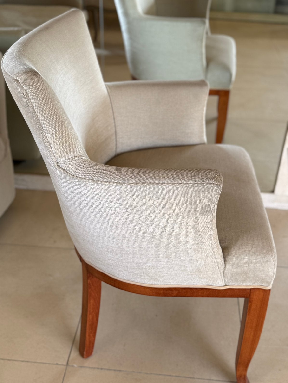 6 x Elegante design fauteuil, Enlèvement, Utilisé, Tissus