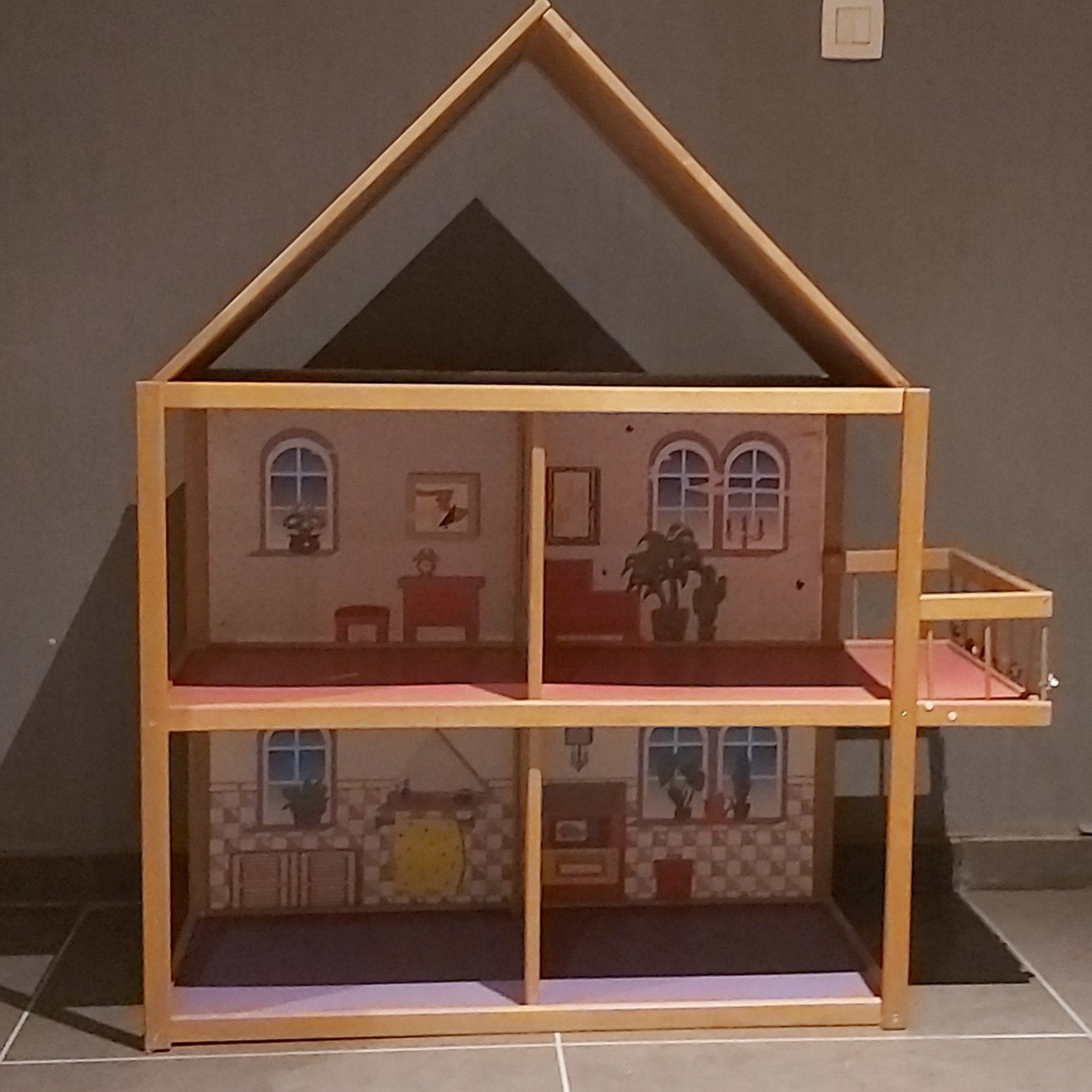 Groot houten poppenhuis, Kinderen en Baby's, Ophalen, Poppenhuis