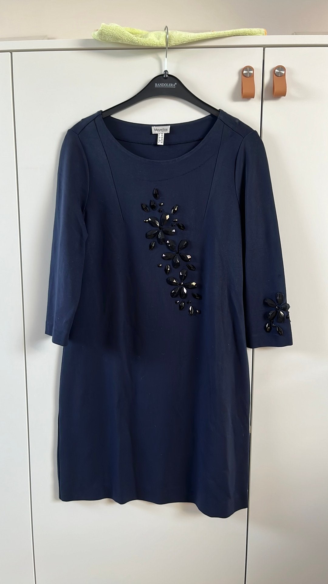 Blauw jurkje Mayerline maat 40, Kleding | Dames, Jurken, Ophalen of Verzenden, Zo goed als nieuw, Maat 38/40 (M), Blauw