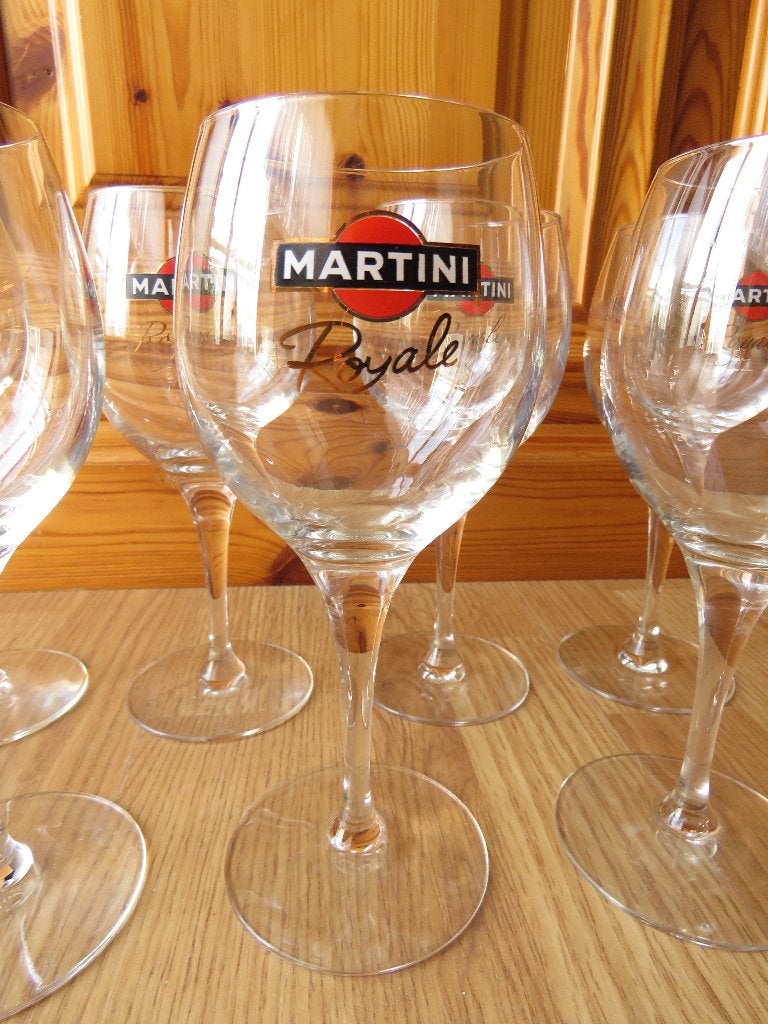7 verres Martini Royale, Collections, Enlèvement ou Envoi, Comme neuf, Autres types