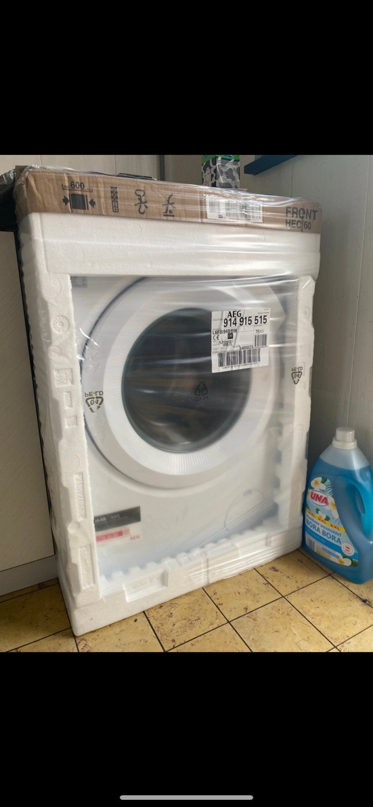 Nieuwe AEG-wasmachine in verpakking / niet gebruikt, 8 tot 10 kg, Ophalen, Nieuw, Energieklasse A of zuiniger