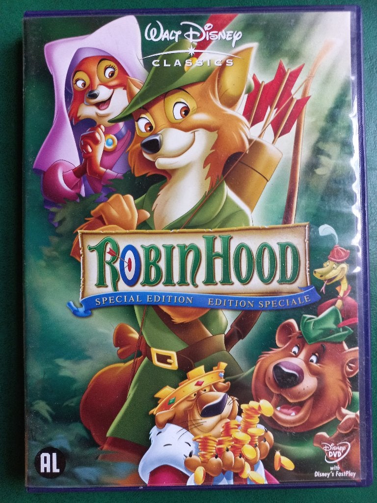 Robin des Bois (1973) DISNEY, Enlèvement ou Envoi, Dessin animé, Tous les âges, Néerlandais