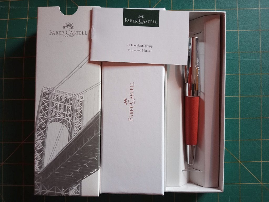 Faber-Castell E-Motion Wood Chrome Fountain Pen (ongebruikt), Verzamelen, Pennenverzamelingen, Overige merken, Met doosje, Ophalen of Verzenden