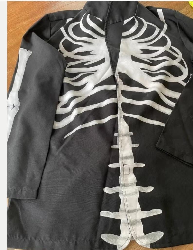 Skelet verkleedkledij maat L, Kleding | Dames, Ophalen of Verzenden, Zo goed als nieuw, Maat 42/44 (L), Kleding