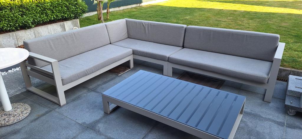 Lounge set Sion Jati en Kebon, Ophalen, Aluminium